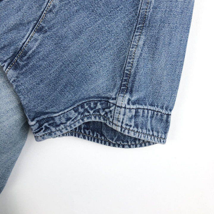 2000'S Levi's ENGINEERED Short-Sleeve Denim Shirt, Men's Size L (approx.) unclear blue type Vintage Second Hand