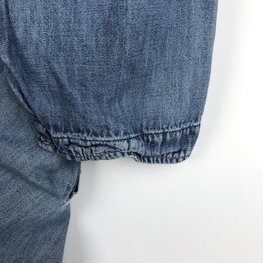 2000'S Levi's ENGINEERED Short-Sleeve Denim Shirt, Men's Size L (approx.) unclear blue type Vintage Second Hand