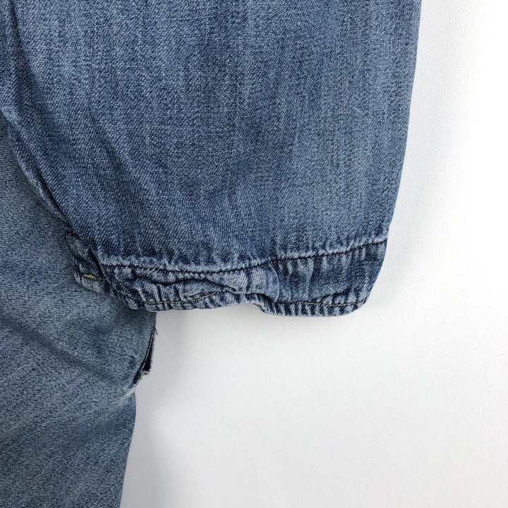 2000'S Levi's ENGINEERED Short-Sleeve Denim Shirt, Men's Size L (approx.) unclear blue type Vintage Second Hand