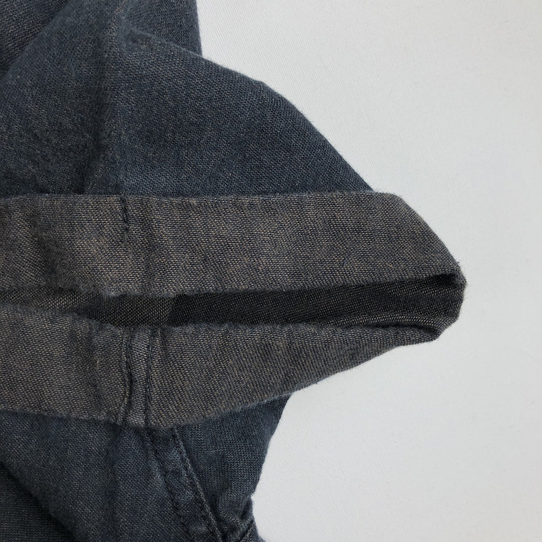 Lee Short-Sleeve Denim Western Shirt, Men's Size L (approx.) cotton black type Vintage Second Hand