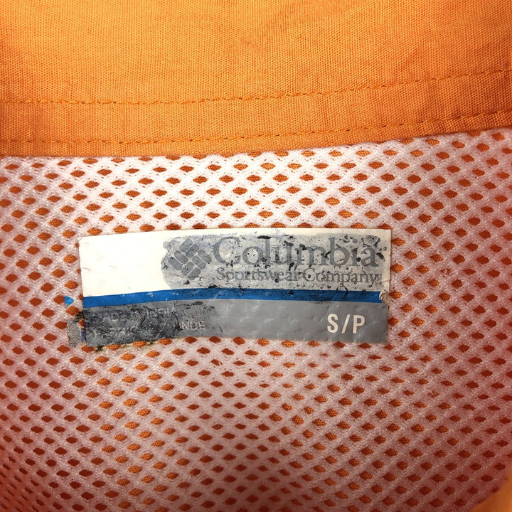 Columbia PFG Short-Sleeve Fishing Shirt, Men's Size S (approx.) cotton orange type Vintage Second Hand