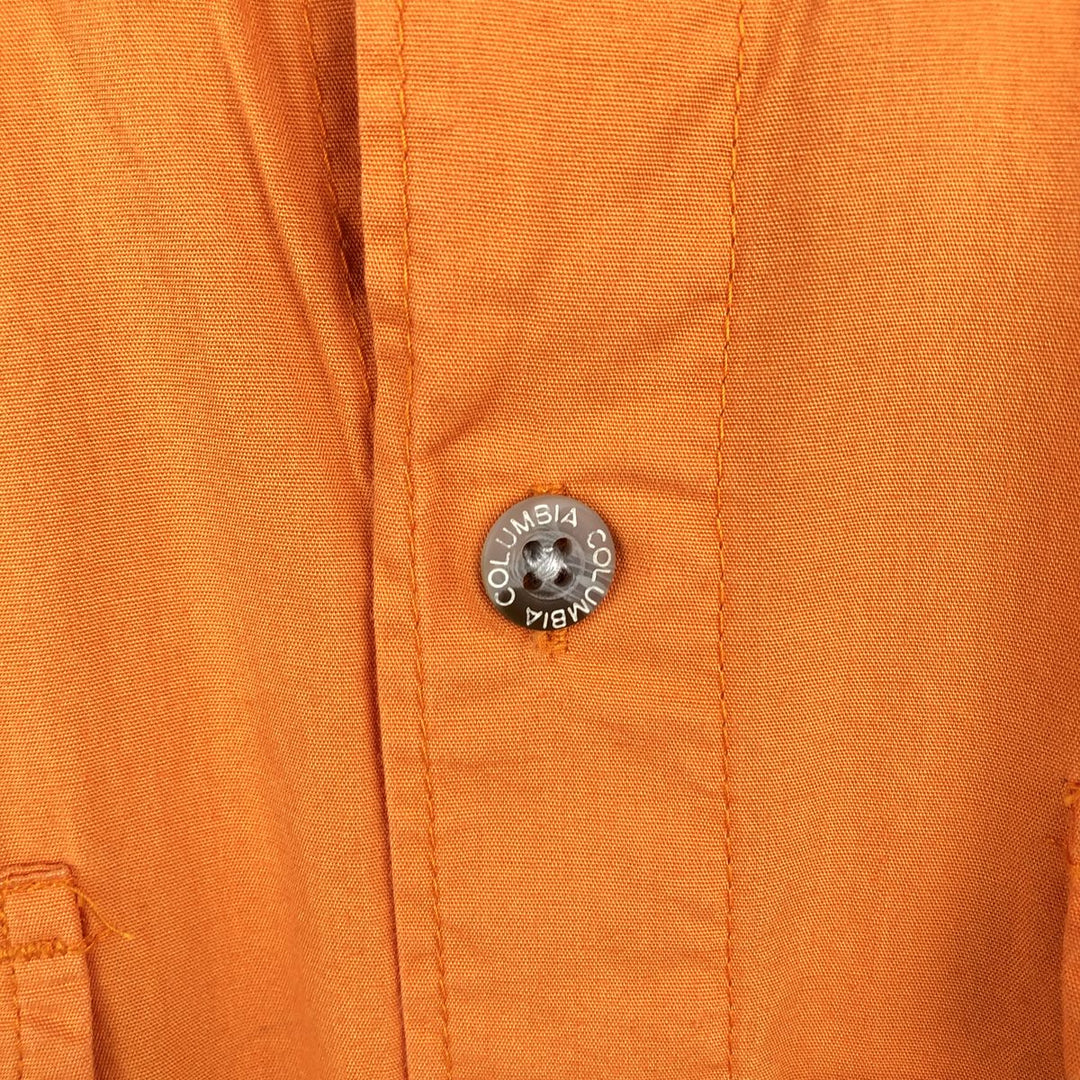 Columbia PFG Short-Sleeve Fishing Shirt, Men's Size S (approx.) cotton orange type Vintage Second Hand