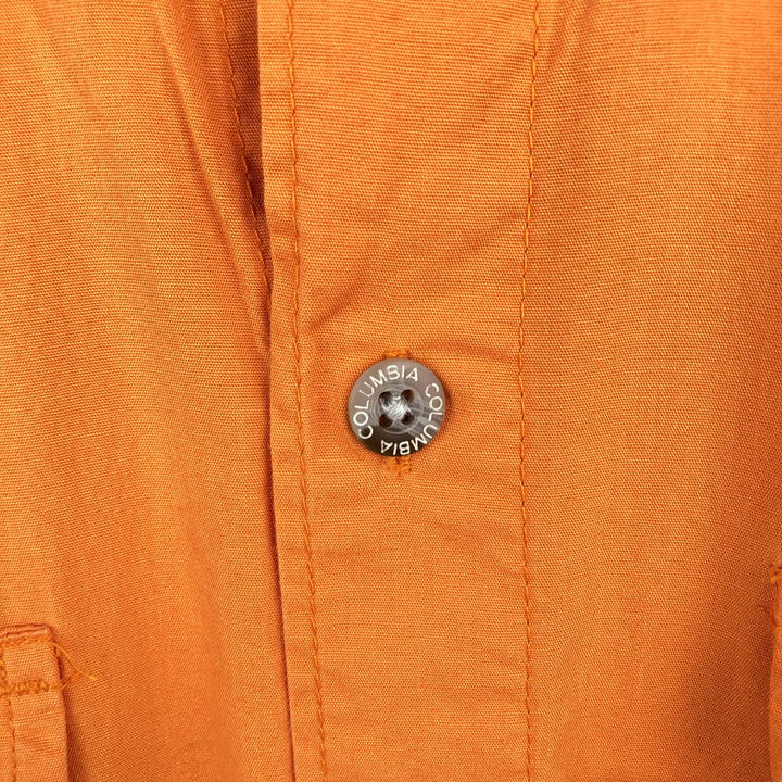 Columbia PFG Short-Sleeve Fishing Shirt, Men's Size S (approx.) cotton orange type Vintage Second Hand