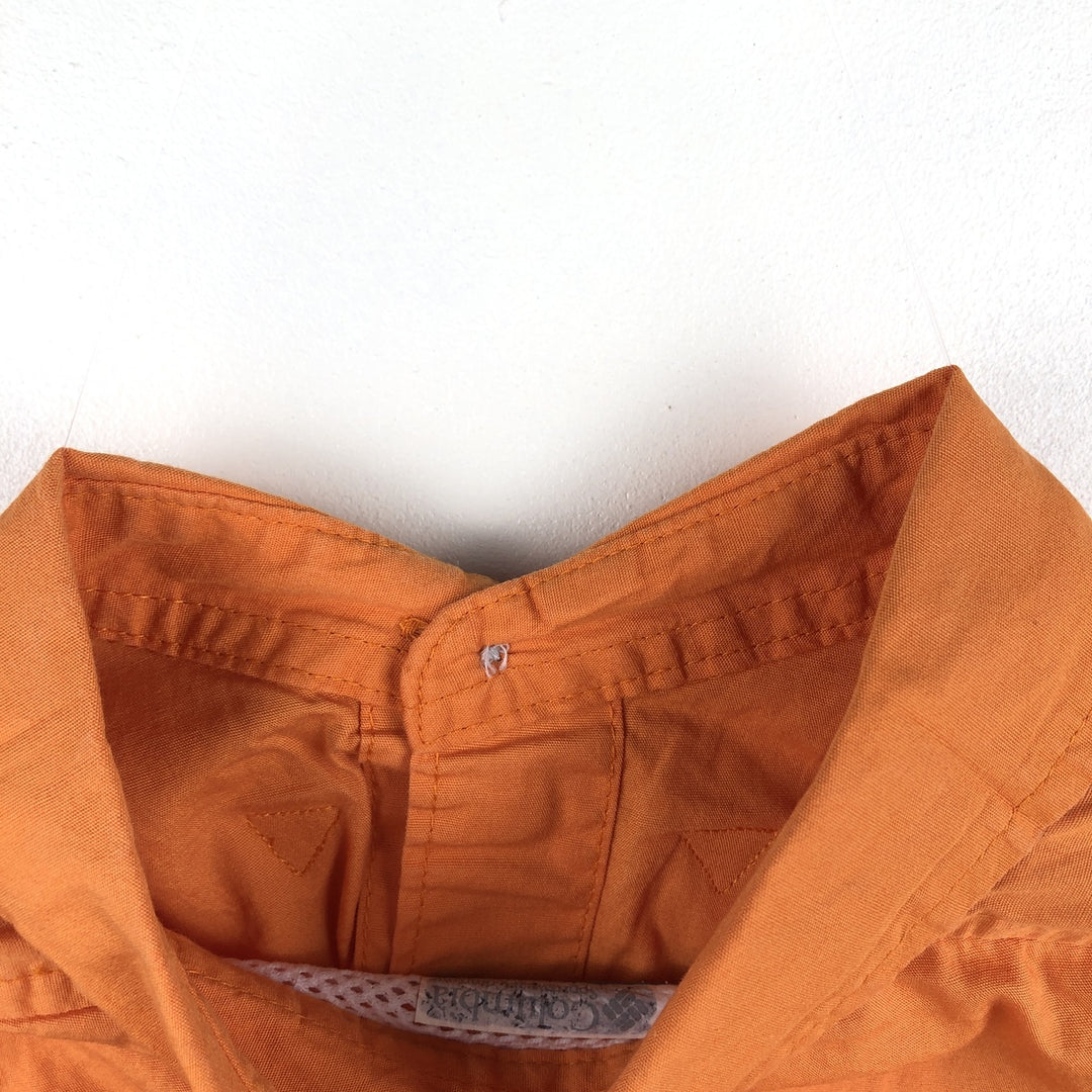 Columbia PFG Short-Sleeve Fishing Shirt, Men's Size S (approx.) cotton orange type Vintage Second Hand