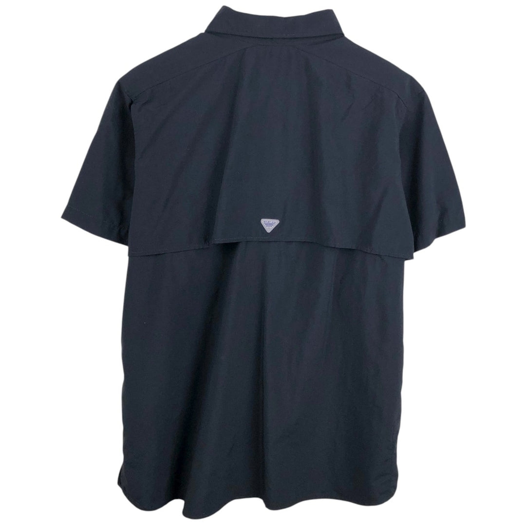 Columbia PFG Button-down Short Sleeve Fishing Shirt, Men's XL Nylon black type Vintage Second Hand
