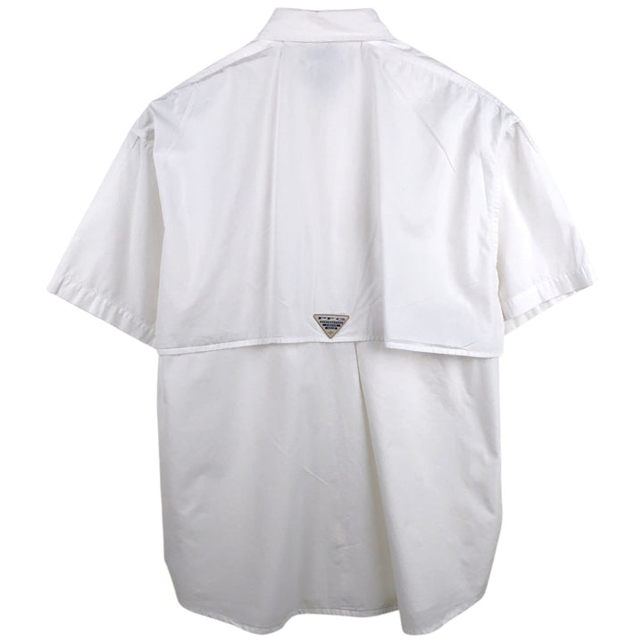 Columbia PFG Short Sleeve Fishing Shirt, Men's M Size cotton white type Vintage Second Hand