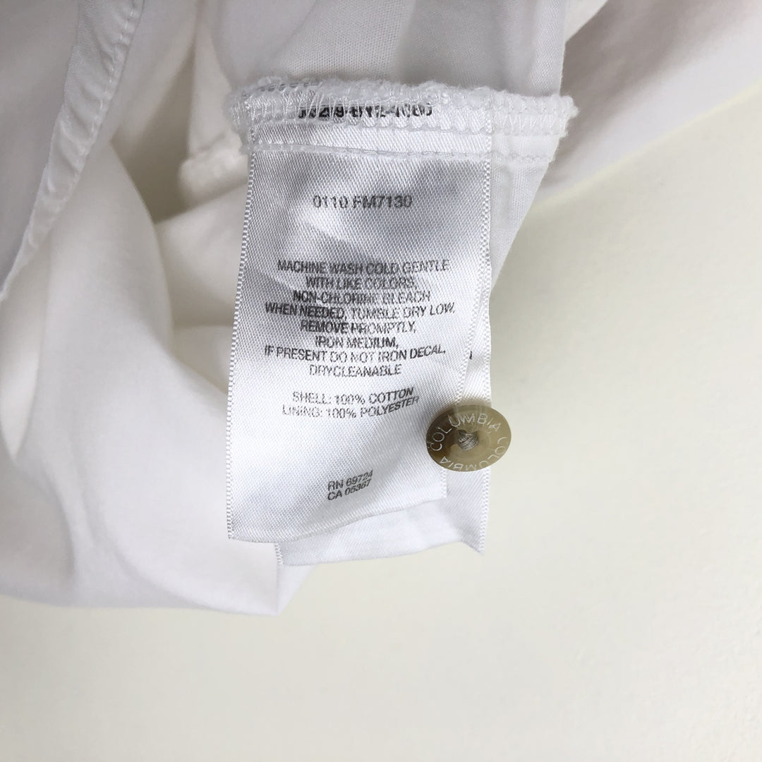 Columbia PFG Short Sleeve Fishing Shirt, Men's M Size cotton white type Vintage Second Hand