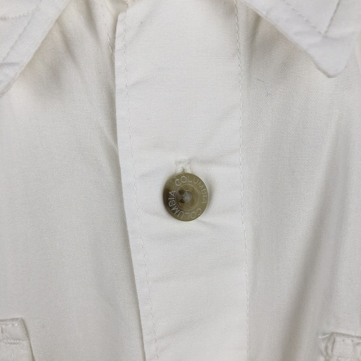 Columbia PFG Short Sleeve Fishing Shirt, Men's M Size cotton white type Vintage Second Hand