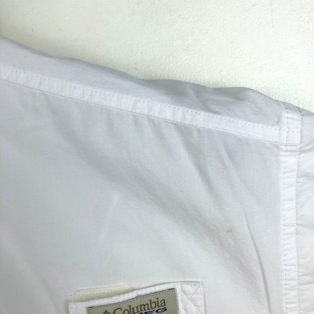 Columbia PFG Short Sleeve Fishing Shirt, Men's M Size cotton white type Vintage Second Hand