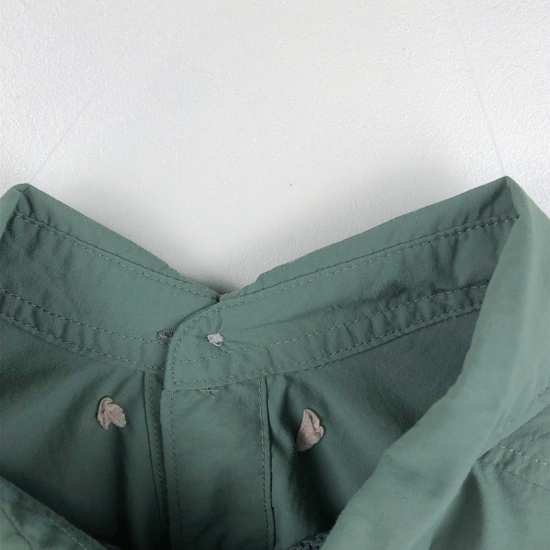Columbia PFG OMNI-SHADE Button-down Short Sleeve Fishing Shirt, Men's Size L Nylon Khaki type Vintage Second Hand