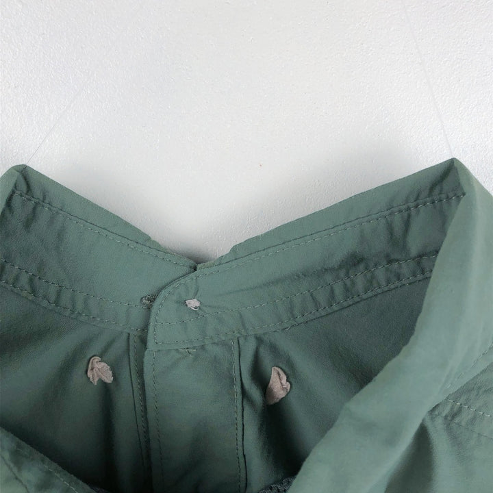 Columbia PFG OMNI-SHADE Button-down Short Sleeve Fishing Shirt, Men's Size L Nylon Khaki type Vintage Second Hand