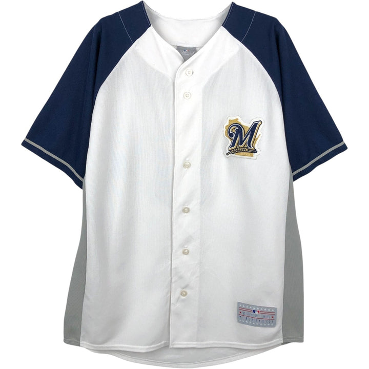GENUINE MERCHANDISE MLB MILWAUKEE BREWERS Ryan Brown Milwaukee Brewers Game Shirt Baseball Shirt polyester white type Vintage Second Hand
