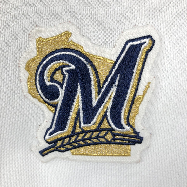 GENUINE MERCHANDISE MLB MILWAUKEE BREWERS Ryan Brown Milwaukee Brewers Game Shirt Baseball Shirt polyester white type Vintage Second Hand
