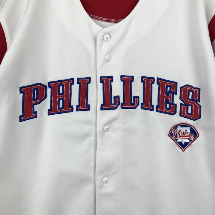 MLB Philadelphia Phillies Game Shirt Baseball Shirt Men's Size XL (approx.) unclear white type Vintage Second Hand