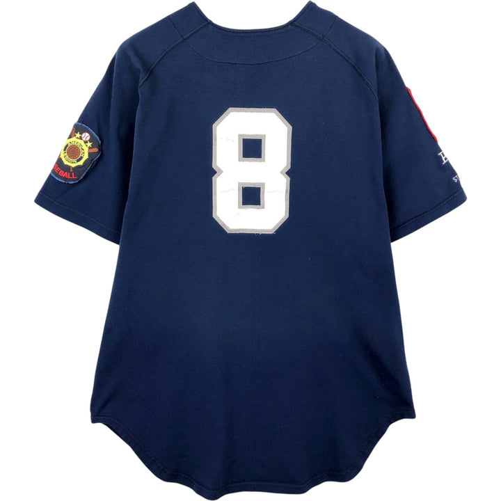 Powers Athletic Wear College Game Shirt Baseball Shirt Made in USA Men's XXL equivalent unclear navy blue type Vintage Second Hand