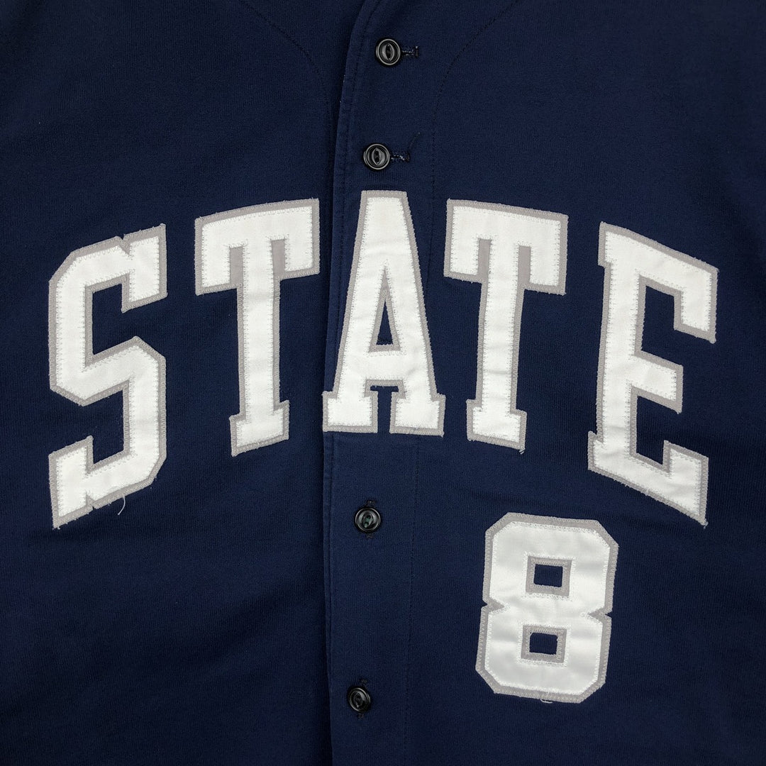 Powers Athletic Wear College Game Shirt Baseball Shirt Made in USA Men's XXL equivalent unclear navy blue type Vintage Second Hand