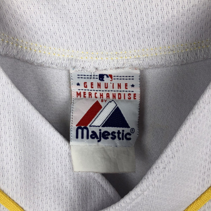 Majestic MLB Pittsburgh Pirates Jack Wilson Game Shirt Baseball Shirt Men's Size M unclear white type Vintage Second Hand
