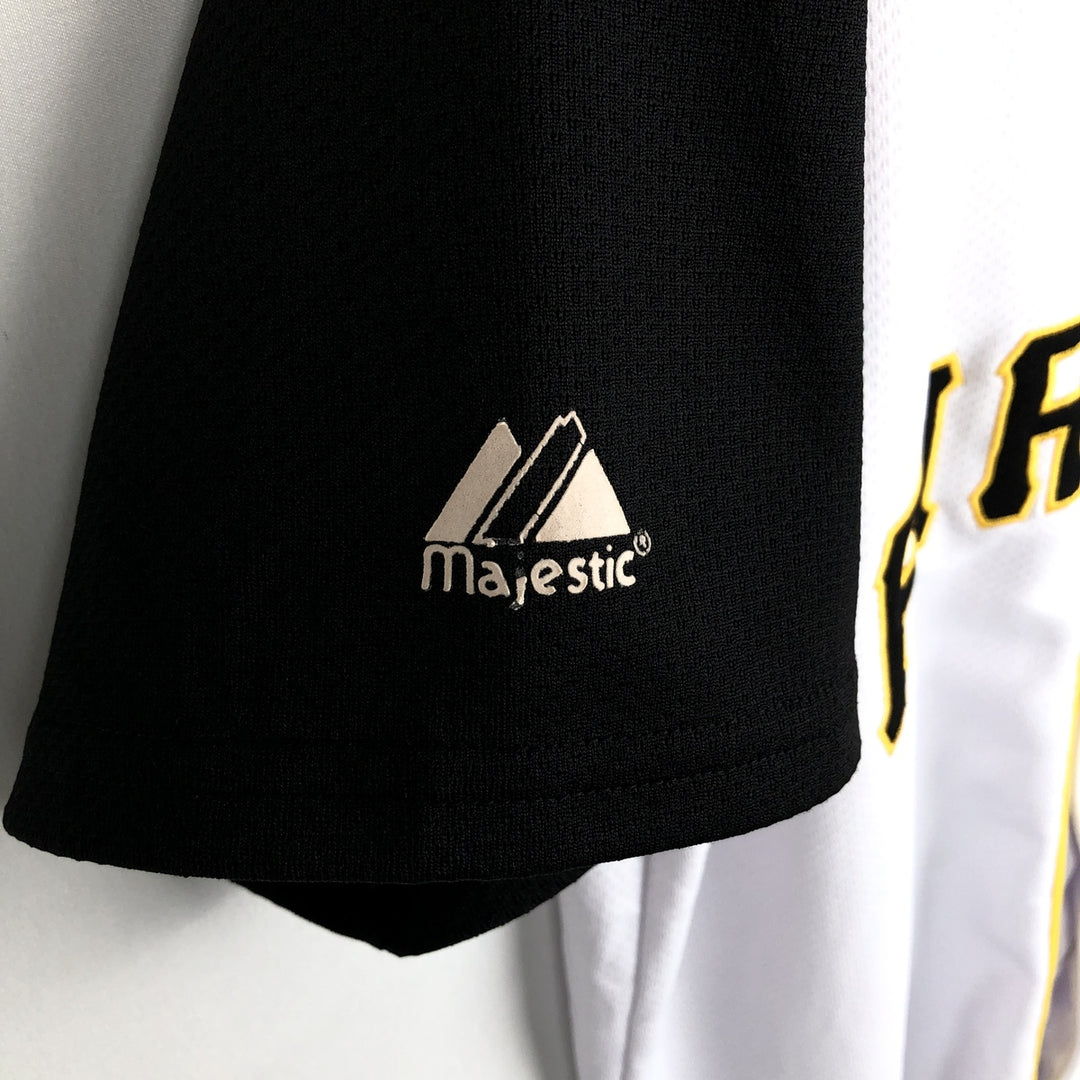 Majestic MLB Pittsburgh Pirates Jack Wilson Game Shirt Baseball Shirt Men's Size M unclear white type Vintage Second Hand