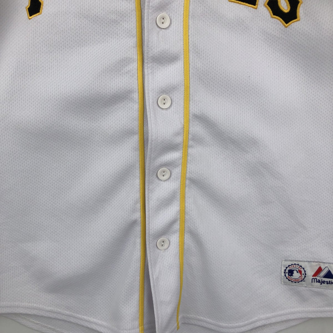 Majestic MLB Pittsburgh Pirates Jack Wilson Game Shirt Baseball Shirt Men's Size M unclear white type Vintage Second Hand