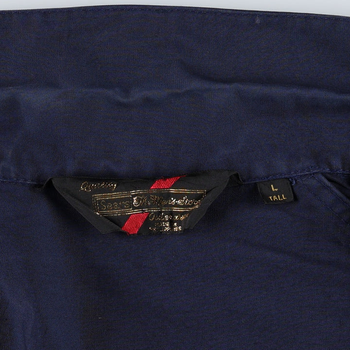 1980'S Sears Harrington Jacket, Swing Top, Men's Size L (approx.), Lightweight, Vintage unclear navy blue type Vintage Second Hand