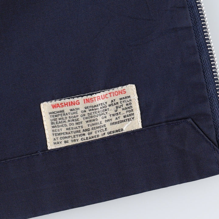 1980'S Sears Harrington Jacket, Swing Top, Men's Size L (approx.), Lightweight, Vintage unclear navy blue type Vintage Second Hand