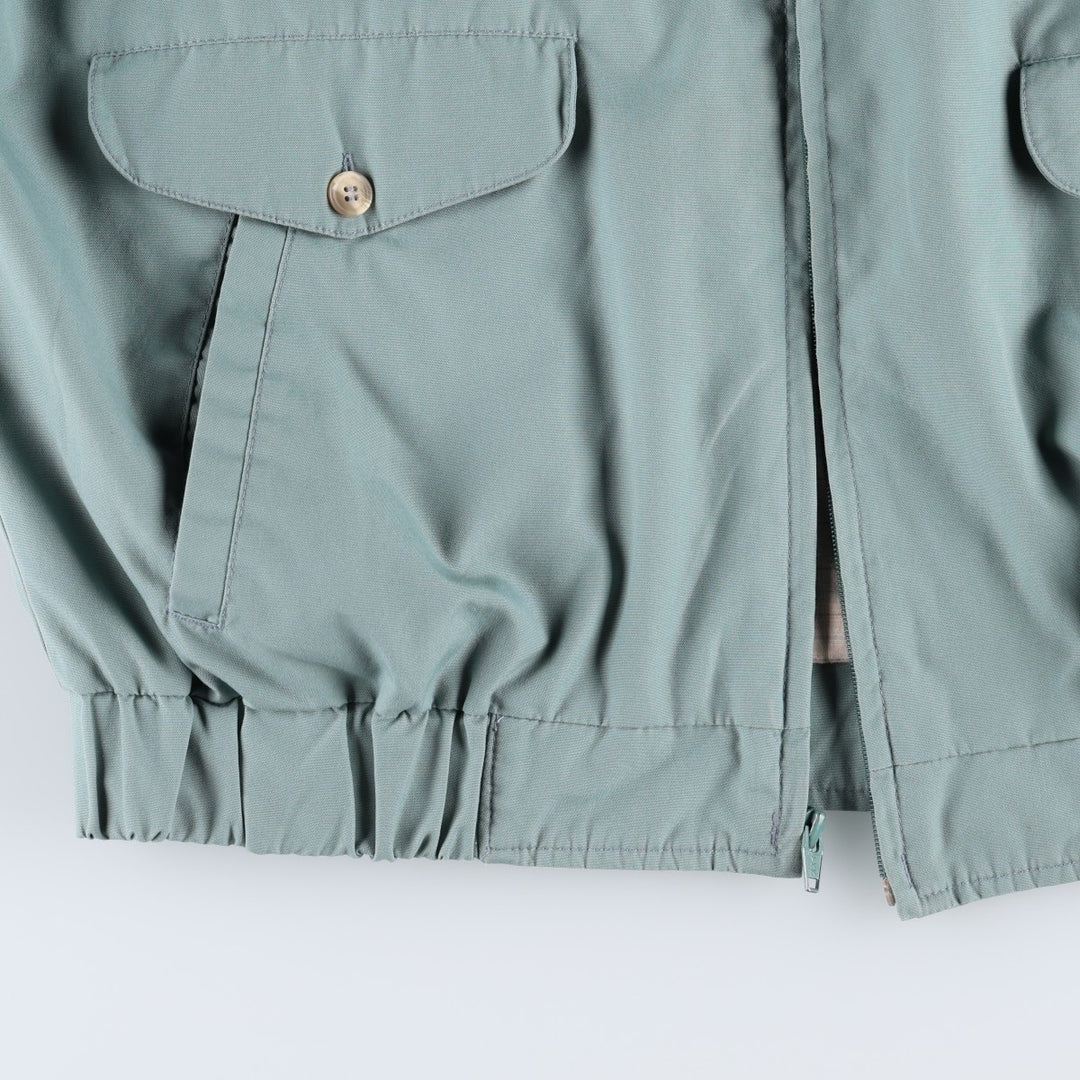 70s-80'S Eddie Bauer Harrington Jacket, Swing Top, Black Tag, Men's XL (approx.), Vintage polyester Blue type light blue Vintage Second Hand