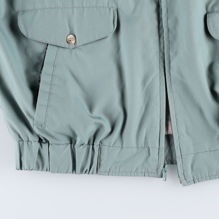 70s-80'S Eddie Bauer Harrington Jacket, Swing Top, Black Tag, Men's XL (approx.), Vintage polyester Blue type light blue Vintage Second Hand