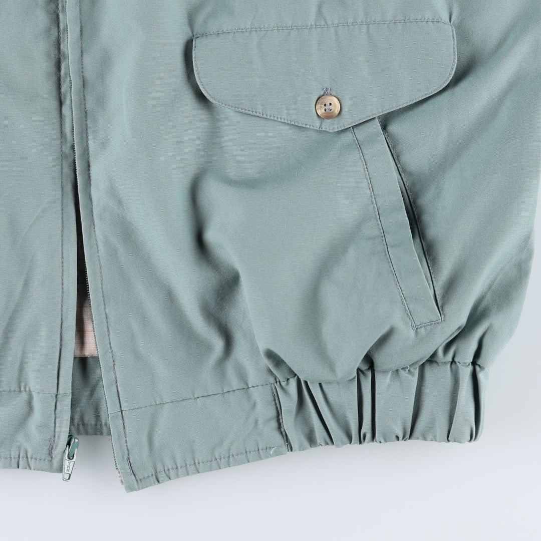 70s-80'S Eddie Bauer Harrington Jacket, Swing Top, Black Tag, Men's XL (approx.), Vintage polyester Blue type light blue Vintage Second Hand