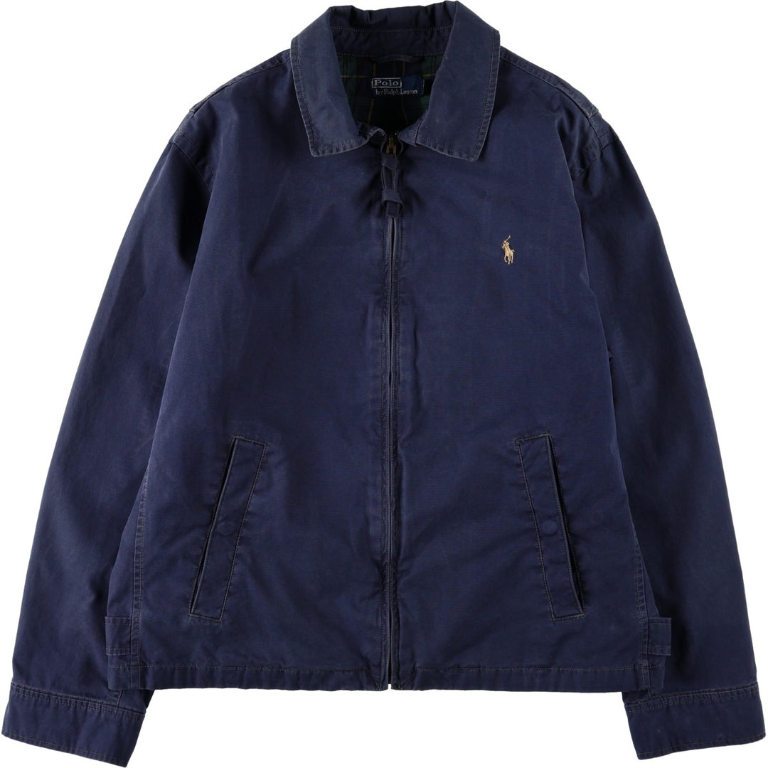Ralph Lauren POLO by Ralph Lauren Swing Top Sports Jacket Men's XL cotton navy blue type Vintage Second Hand