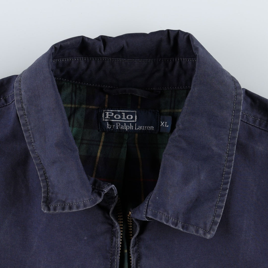 Ralph Lauren POLO by Ralph Lauren Swing Top Sports Jacket Men's XL cotton navy blue type Vintage Second Hand