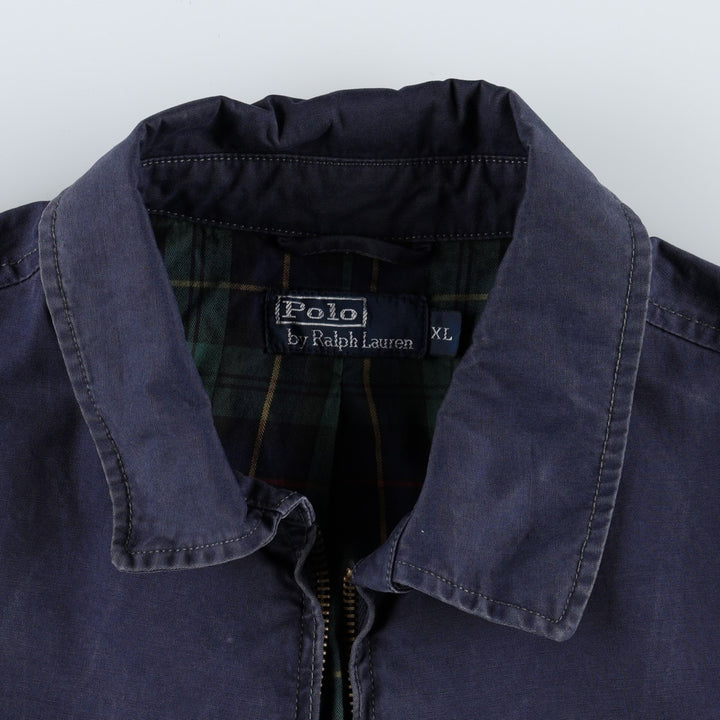 Ralph Lauren POLO by Ralph Lauren Swing Top Sports Jacket Men's XL cotton navy blue type Vintage Second Hand