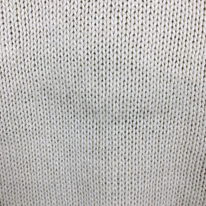 Ralph Lauren POLO by Ralph Lauren V-neck Pima cotton knit sweater, men's size M Pima Cotton white type Vintage Second Hand