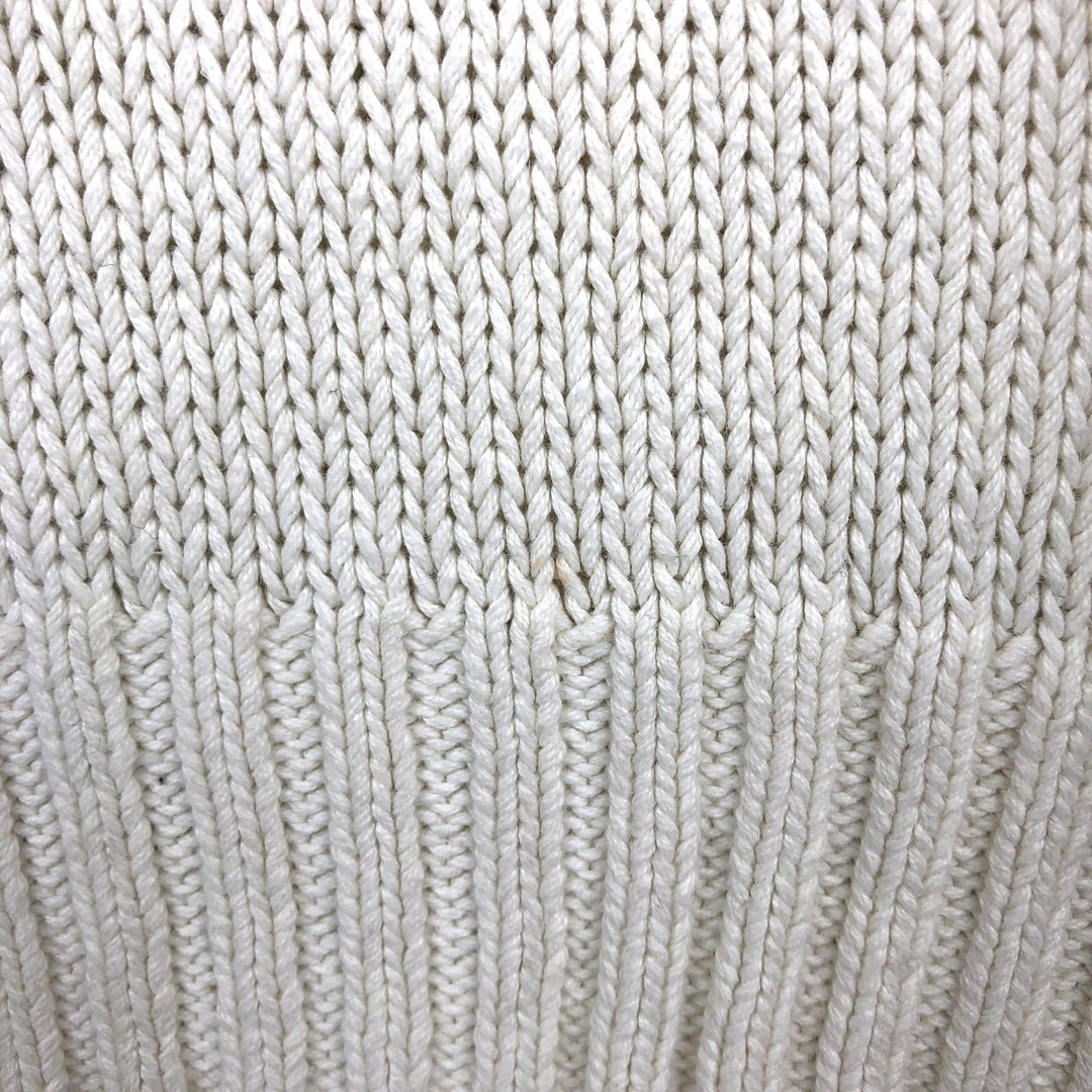 Ralph Lauren POLO by Ralph Lauren V-neck Pima cotton knit sweater, men's size M Pima Cotton white type Vintage Second Hand