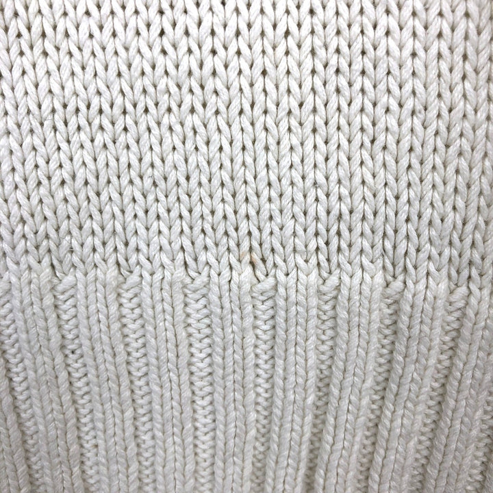 Ralph Lauren POLO by Ralph Lauren V-neck Pima cotton knit sweater, men's size M Pima Cotton white type Vintage Second Hand