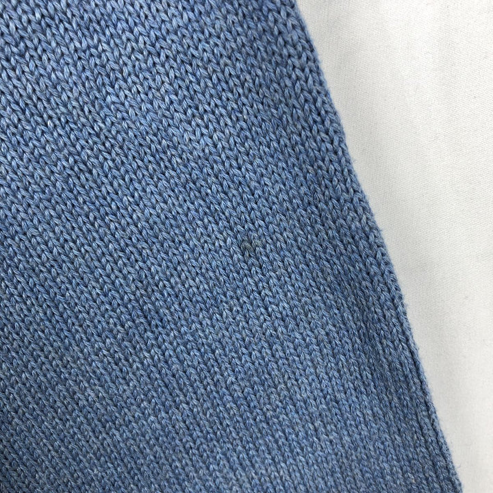 Ralph Lauren POLO RALPH LAUREN Cotton Knit Sweater Men's XXL cotton Blue type light blue Vintage Second Hand