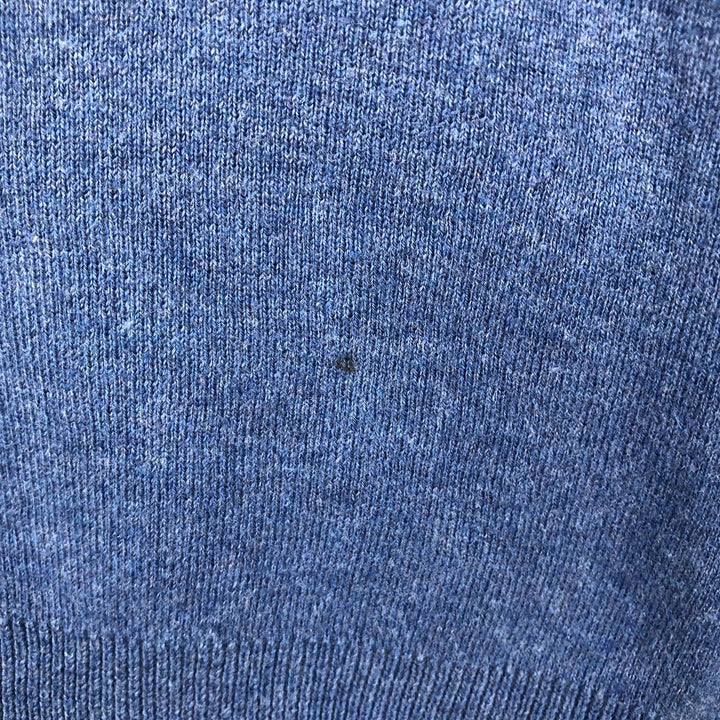 Ralph Lauren POLO RALPH LAUREN V-neck Pima cotton knit sweater, men's size XL Pima Cotton Blue type light blue Vintage Second Hand