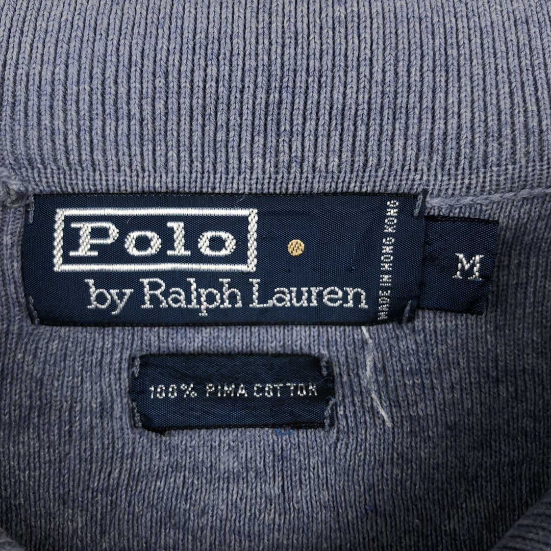 Ralph Lauren POLO by Ralph Lauren Polo knit sweater, men's size M Pima Cotton Blue type light blue Vintage Second Hand