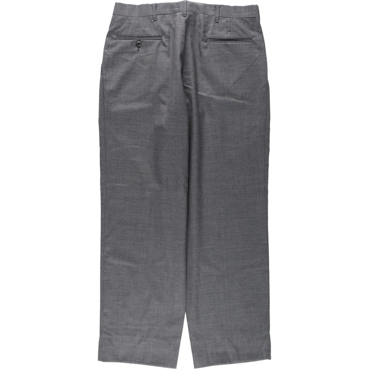 ~1980'S Kuppenheimer Two-Pleat Slacks Pants Men's W33 (approx.) Vintage unclear gray type Vintage Second Hand