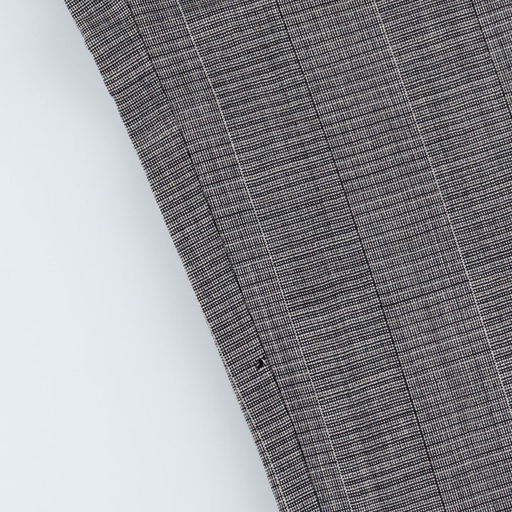 ~1980'S Check Pattern Two-Pleat Slacks Pants Men's W32 (approx.) Vintage unclear gray type Vintage Second Hand