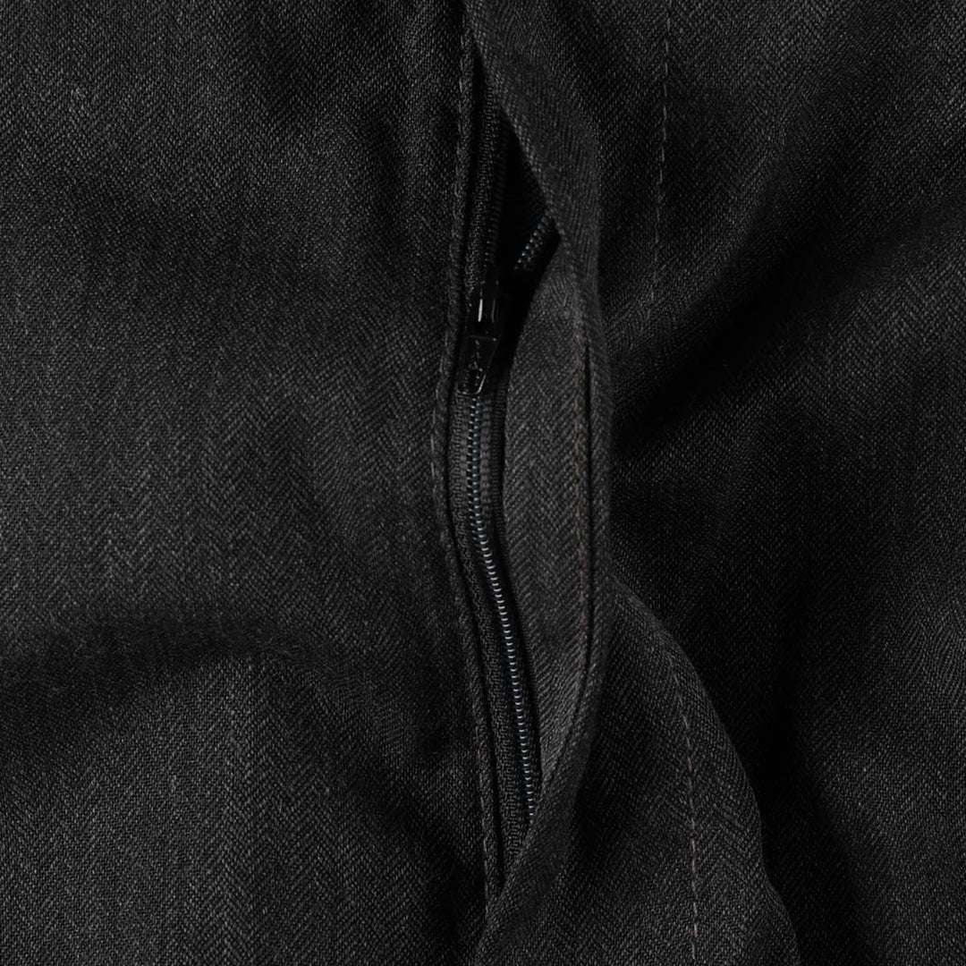 SLATES Three-Pleat Slacks Pants, Men's Size W34 (approx.) unclear Charcoal Vintage Second Hand