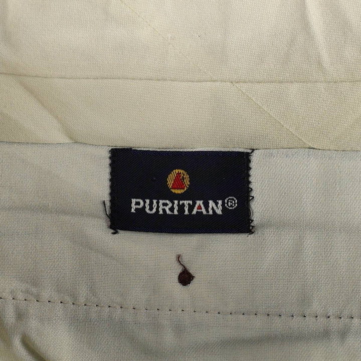 PURITAN Men's Slacks Pants, equivalent to W34 polyester walnut Vintage Second Hand