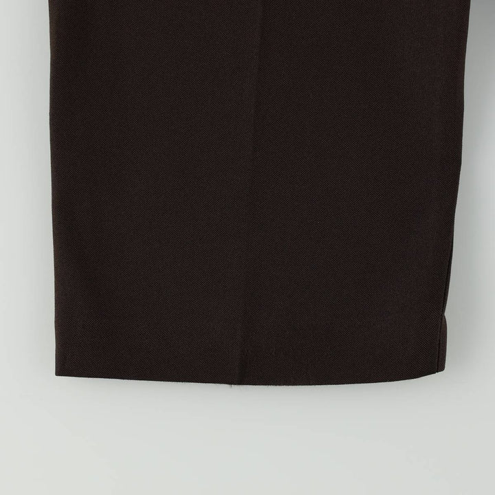 PURITAN Men's Slacks Pants, equivalent to W34 polyester walnut Vintage Second Hand