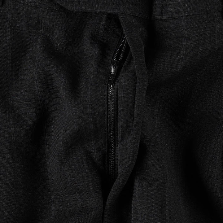~90'S Stripe Pattern Two-pleat Slacks Pants Men's W34 Vintage unclear black type Vintage Second Hand