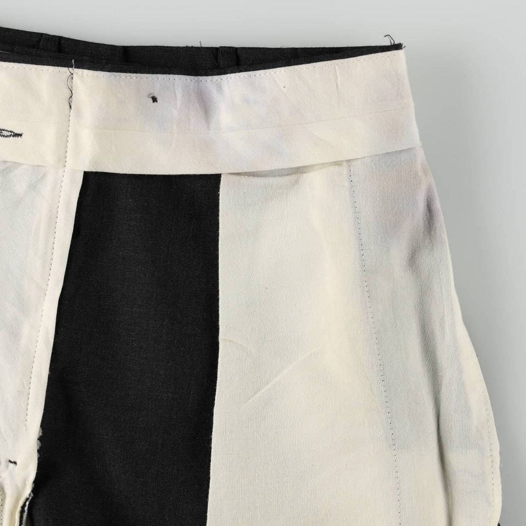 Two-pleat slacks, made in the USA, men's size W32 (approx.) unclear black type Vintage Second Hand
