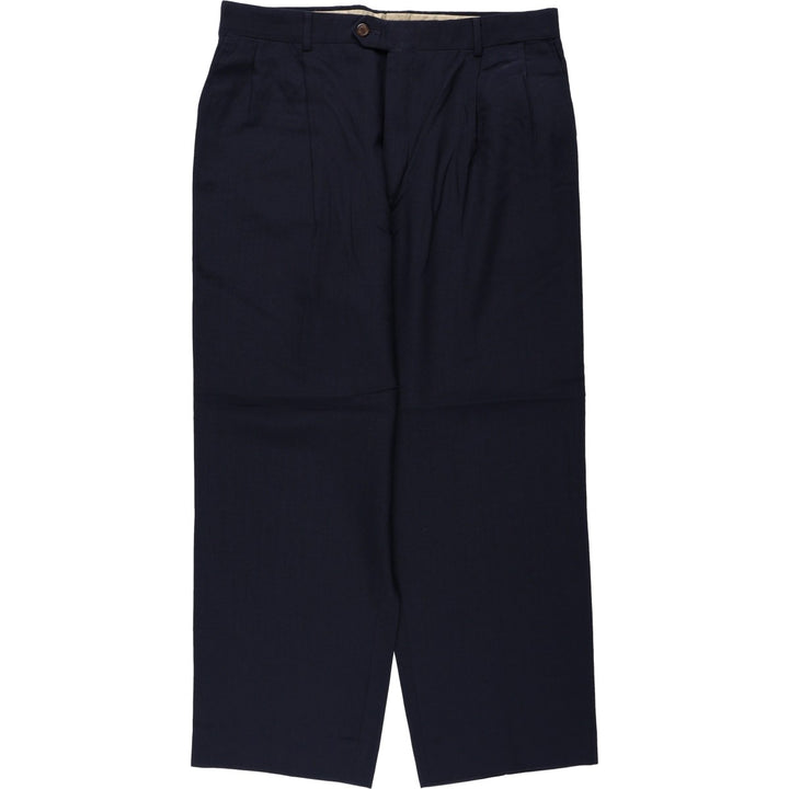 ~1980'S Racquet Club Two-Pleat Slacks Pants, Men's W33 (approx.) unclear navy blue type Vintage Second Hand