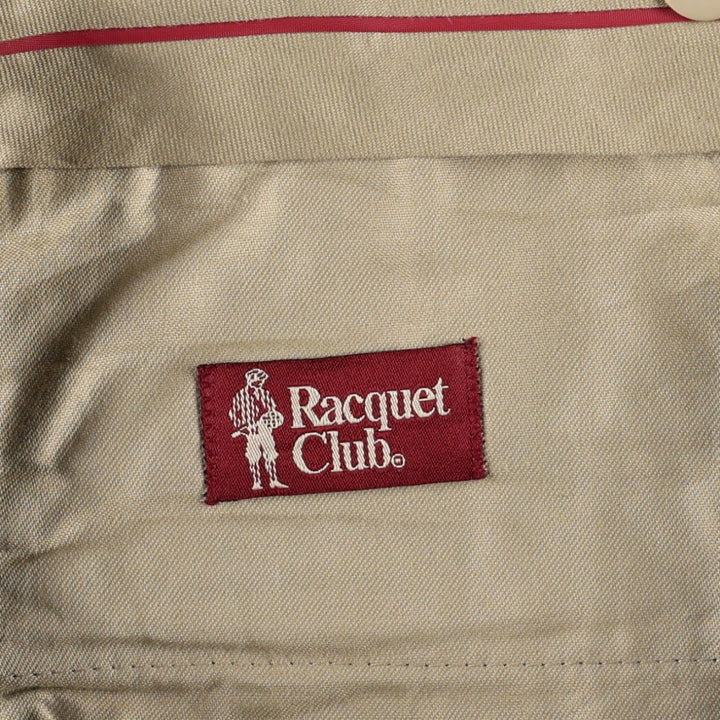 ~1980'S Racquet Club Two-Pleat Slacks Pants, Men's W33 (approx.) unclear navy blue type Vintage Second Hand