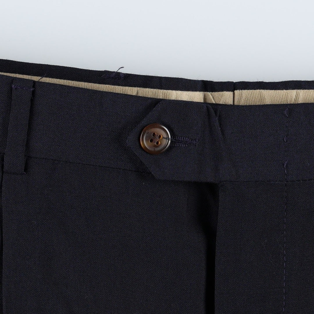 ~1980'S Racquet Club Two-Pleat Slacks Pants, Men's W33 (approx.) unclear navy blue type Vintage Second Hand