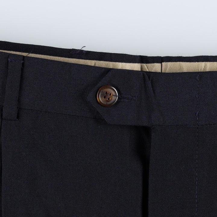 ~1980'S Racquet Club Two-Pleat Slacks Pants, Men's W33 (approx.) unclear navy blue type Vintage Second Hand