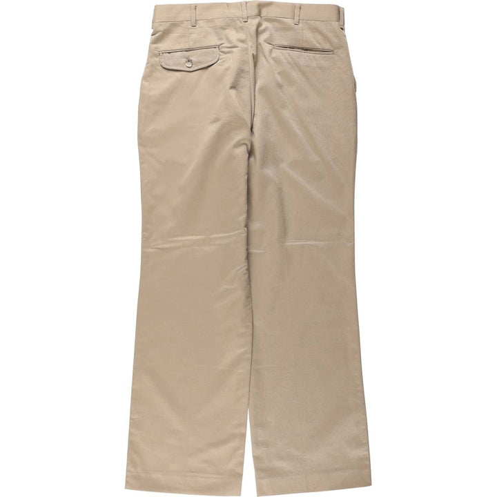 Par Four slacks pants, made in the USA, men's size W32 (approx.) unclear Beige type Vintage Second Hand
