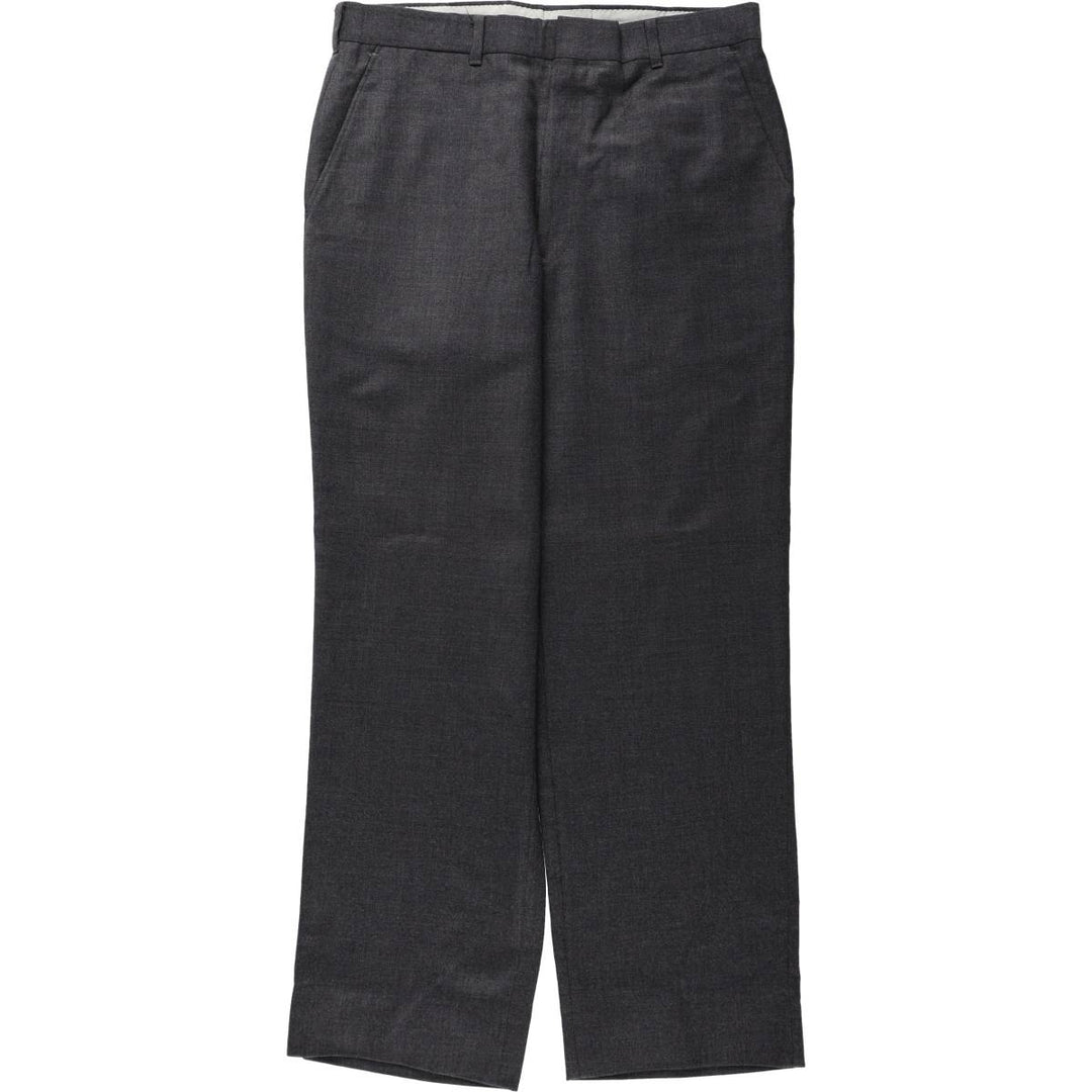 ANDERSON-LITTLE RICHMAN BROTHERS Strathmore Wool Trousers/Slacks, Made in USA, Men's Size W33 (approx.) wool Charcoal Vintage Second Hand
